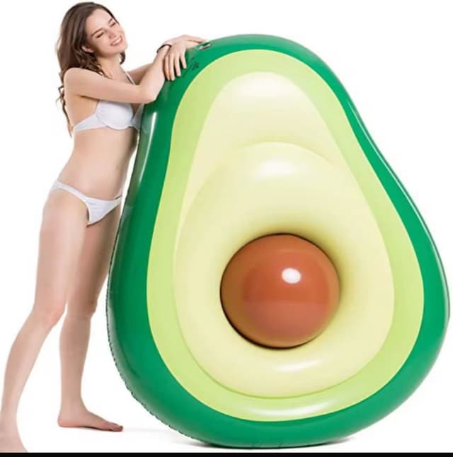 Floating avocado